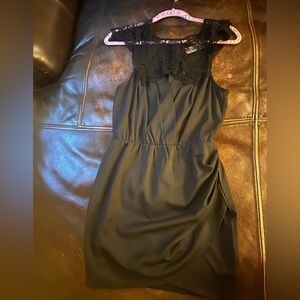 Fun short LBD with flower accents